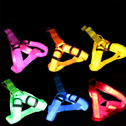 LED Nylon Pet Safety Harness