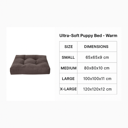 Cama ultrasuave para cachorro – cálida